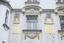Jugendstil in der Nhe von der Wiener Hofburg. Aufnahme: 18. Mai 2024.