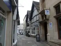 Bradford-on-Avon, historisches Fachwerkhaus in der Stra�e The Shambles (17.05.2024)