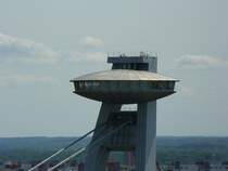 Detailaufnahme UFO Restaurant auf der Neue Brcke in Bratislava 20-08-2008