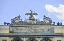 Schloss Schnbrunn in Wien. Detailaufnahme der Gloriette. Aufnahme: 19. Mai 2024.