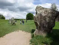Avebury, Teil des neolithischen Steinkreis. Das Henge wurde 2600 bis ca. 2500 v. Chr. errichtet (17.05.2024)