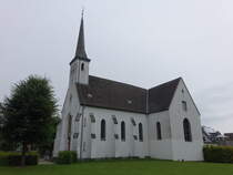 Bettinghausen, Pfarrkirche St. Antonius, erbaut 1681, Querschiff von 1954 (10.06.2024)