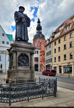 In Eisleben geboren und gestorben: Martin Luther. Ihm wurde auf dem Markt der Lutherstadt Eisleben ein Denkmal gesetzt. Es steht in der Blickachse zum stlichen Turm der Andreaskirche.

🕓 27.4.2024 | 16:03 Uhr
