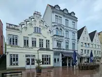  Zur B�rse  ist ein Haus mit Rokoko-Fassade und Kulturdenkmal in der Flensburger Innenstadt. (Juni 2024)