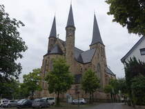Wadersloh, Pfarrkirche St. Margareta, erbaut von 1892 bis 1894 (10.06.2024)
