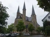 Wadersloh, Pfarrkirche St. Margareta, erbaut von 1892 bis 1894 (10.06.2024)