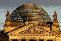 Kuppel des Bundestagsgebude in Berlin, November 2017