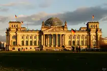Bundestagsgeb�ude im Abendlicht in Berlin, November 2017