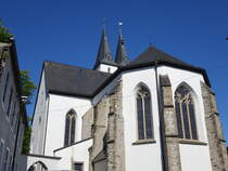 Iserlohn, oberste Stadtkirche St. Marien, gotische Hallenkirche aus dem 13. Jahrhundert (09.06.2024)