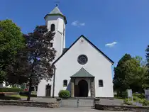 Mellen, Pfarrkirche St. Barbara, erbaut 1774 (09.06.2024)