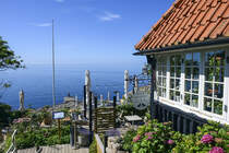 Ransvik havsveranda auf der Halbinsel Kullen im Provinz Skne (Schonen) in Sdschweden. Aufnahme: 25. Juni 2024.