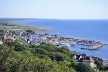 Blick auf M�lle vom Italienska v�gen auf der Halbinsel Kullen in Sk�ne (Schonen)/Schweden. Aufnahme: 25. Juni 2024.