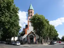 Heeren, Pfarrkirche Herz Jesu in der Pr�bstingstra�e, erbaut von 1910 bis 1911 durch Johannes Franziskus Klomp (08.06.2024)