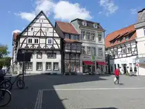 Soest, historische Fachwerkh�user am Petrikirchhof (08.06.2024)