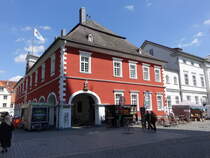 Soest, Rathaus am Domplatz, erbaut von 1713 bis 1718  unter Brgermeister Otto Gerhard Glotz (08.06.2024)