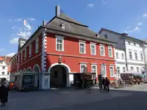 Soest, Rathaus am Domplatz, erbaut von 1713 bis 1718  unter B�rgermeister Otto Gerhard Glotz (08.06.2024)