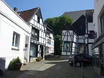 Unna, Fachwerkh�user in der Nicolaistra�e (08.06.2024)