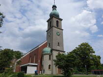 Lengerich, Pfarrkirche St. Margareta, erbaut von 1926 bis 1928 (06.06.2024)