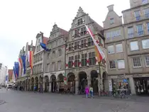 M�nster, historische Giebelh�user am Prinzipalmarkt (06.06.2024)