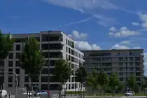 Wohnbl�cke am Boulevard de Kockelscheuer, auf der Cloche d’Or, in der Stadt Luxemburg. 07.2024