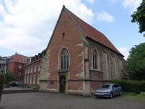 Mnster, St. Johannes Kapelle, erbaut 1311 als Kapelle des Johanniter Orden (06.06.2024)