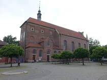 Mnster, Pfarrkirche St. gidien, erbaut von 1724 bis 1729 als Kapuziner Klosterkirche (06.06.2024)