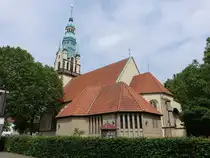 Sassenberg, Pfarrkirche St. Johannes, erbaut bis  1678 unter F�rstbischof Christoph Bernhard von Galen (04.06.2024)