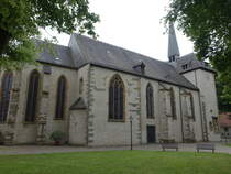 Clarholz, Stiftskirche St. Laurentius, gotische Hallenkirche aus dem 14. Jahrhundert (03.06.2024)