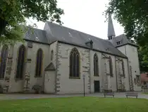 Clarholz, Stiftskirche St. Laurentius, gotische Hallenkirche aus dem 14. Jahrhundert (03.06.2024)