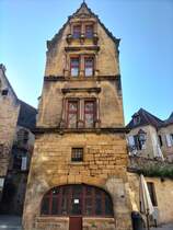 Renaissance-Haus im franzsischen Sarlat am 18.07.2024