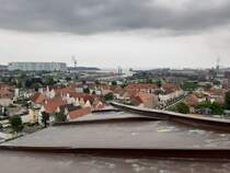 Aussicht von der St.-Georgen-Kirche auf die Stadt Wismar am 25.05.24.
