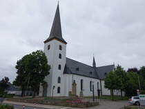 Kaunitz, Pfarrkirche St. Maria Immaculata, erbaut 1746, erweitert 1897 (03.06.2024)