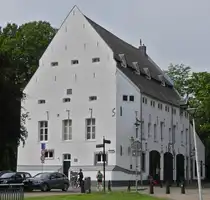 Altes Haus nahe der Stadtmauer in Maastricht. 07.2024