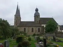 Benediktinerkloster Marienm�nster mit Pfarrkirche St. Jakobus, erbaut ab 1150 (02.06.2024)