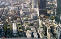 Blick auf das Bahnhofsviertel. 