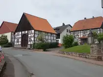 Helmighausen, Fachwerkh�user in der Hesperingh�user Stra�e (31.05.2024)