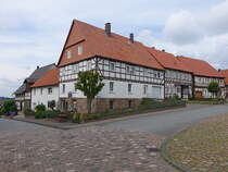 Landau, historische Fachwerkhuser am Markt (31.05.2024)