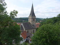 Warburg, Pfarrkirche St. Marien, erbaut von 1287 bis 1299 (31.05.2024)