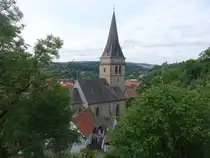 Warburg, Pfarrkirche St. Marien, erbaut von 1287 bis 1299 (31.05.2024)