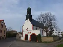 Benndorf, evangelische Kirche in der Bubendorfer Stra�e, erbaut ab 1352 (31.03.2024)