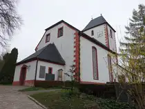 Rathendorf, evangelische Dorfkirche, sp�tromanische Chorturmkirche aus dem 13. Jahrhundert (31.03.2024)