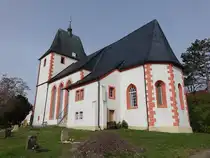 Eula, evangelische St. Wiprechtskirche, erbaut um 1500, Umbau 1858 (30.03.2024)