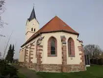 Gro�p�tzschau, evangelische Auferstehungskirche, erbaut bis 1883 (30.03.2024)