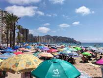 Benidorm, Playa de Levante, 20.08.2024