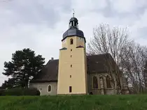 Zipsendorf, sp�tgotische evangelische Dorfkirche, erbaut von 1505 bis 1511 (30.03.2024)