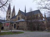 Halberstadt, gotischer Dom St. Stephanus und St. Sixtus, erbaut ab 1236 (24.03.2024) 