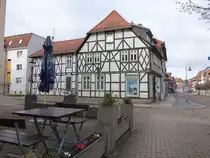 Halberstadt, historische H�user in der Trillgasse (24.03.2024)