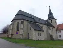 Badersleben, Pfarrkirche St. Peter und Paul, erbaut 1719 (23.03.2024)