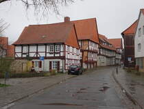 Hornburg, Fachwerkhuser in der Strae Vor dem Vorwerktor (23.03.2024)