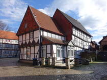 Hornburg, Fachwerkhaus am Friedrich Ebert Platz (23.03.2024)